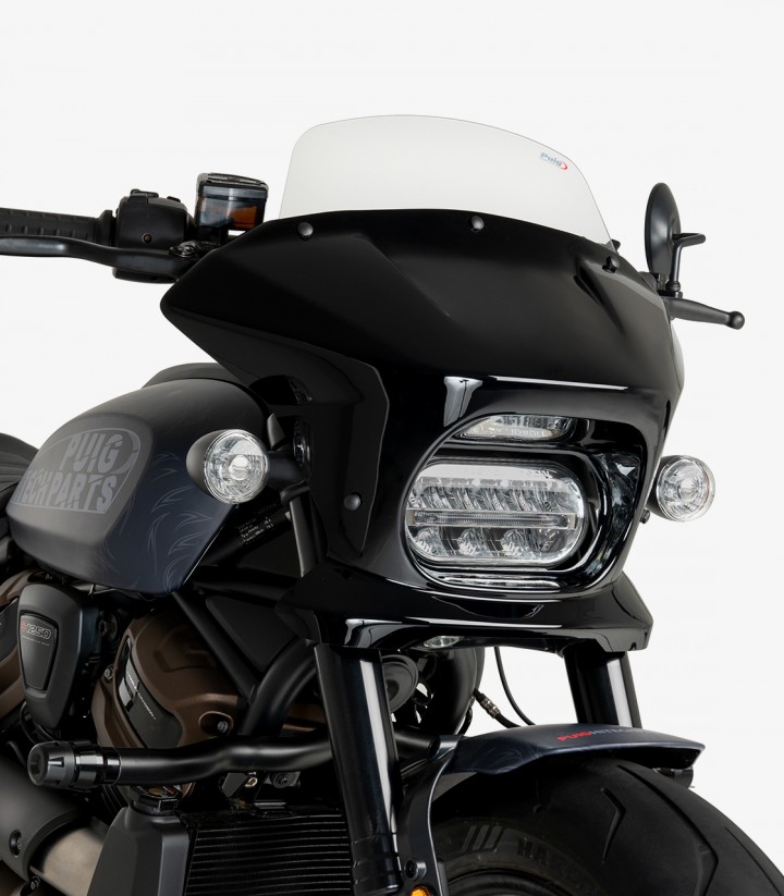 Harley Davidson Sportster S RH1250S (21-24) Puig Fury Touring Transparent Semi-fairing 21581W