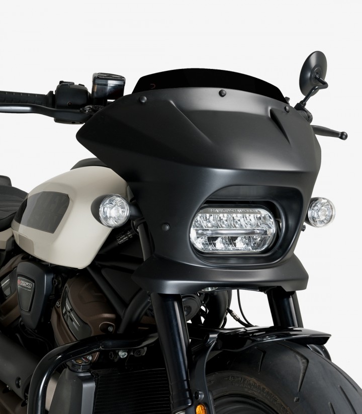 Harley Davidson Sportster S RH1250S (21-24) Puig Fury Sport Black Semi-fairing 21587N