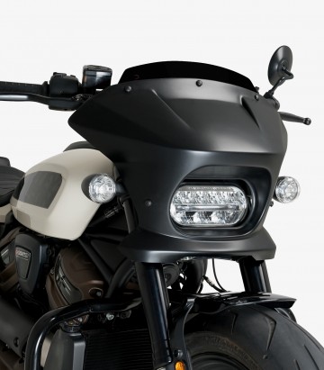 Halbverkleidung Puig Fury Sport Harley-Davidson Sportster S RH1250S (21-26) Schwarz 21587N