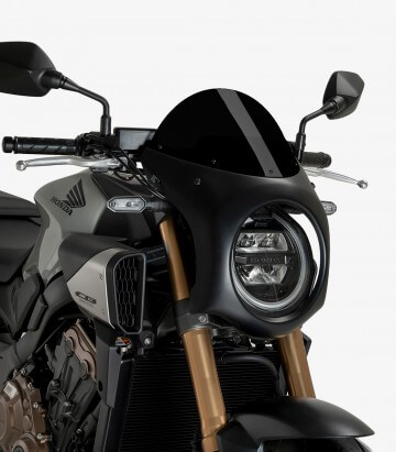 Halbverkleidung Puig Retro Honda CB650R Neo Sports Cafe (24-26) Schwarz 21961N