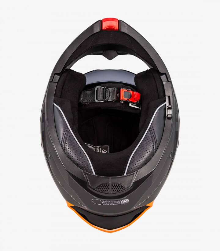 NZI Combi 3 Duo Metric Anthracite, Blue and Orange Matt Modular Helmet