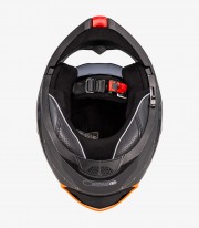 Casco Modular NZI Combi 3 Duo Metric Antracita, Azul y Naranja Mate