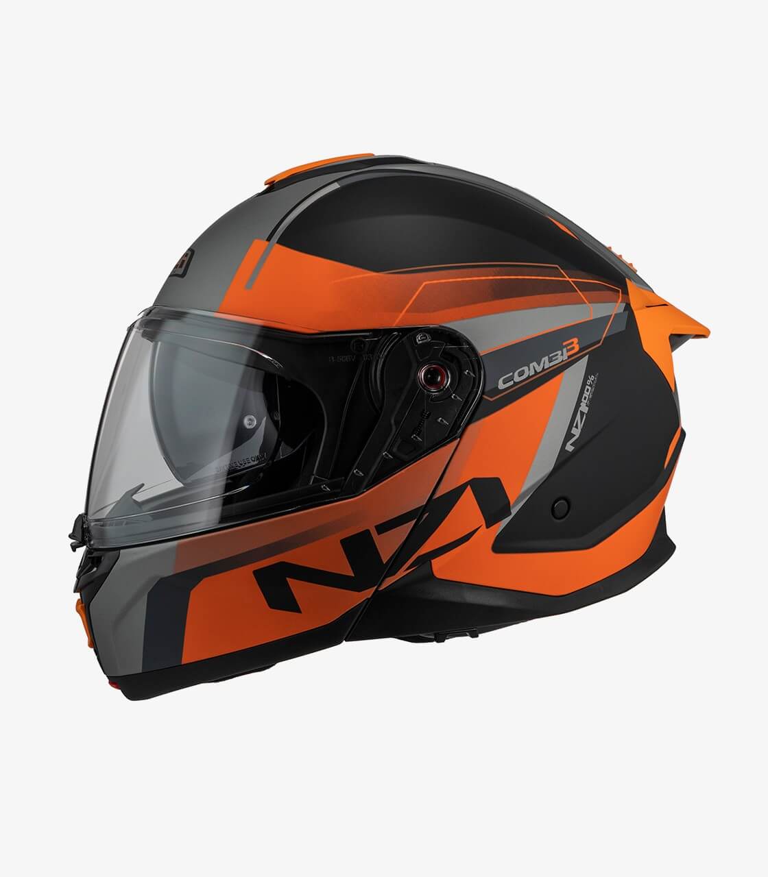 NZI Activy 3 Full Face Helmet - Matte Anthracite With Mexican Skulls Design