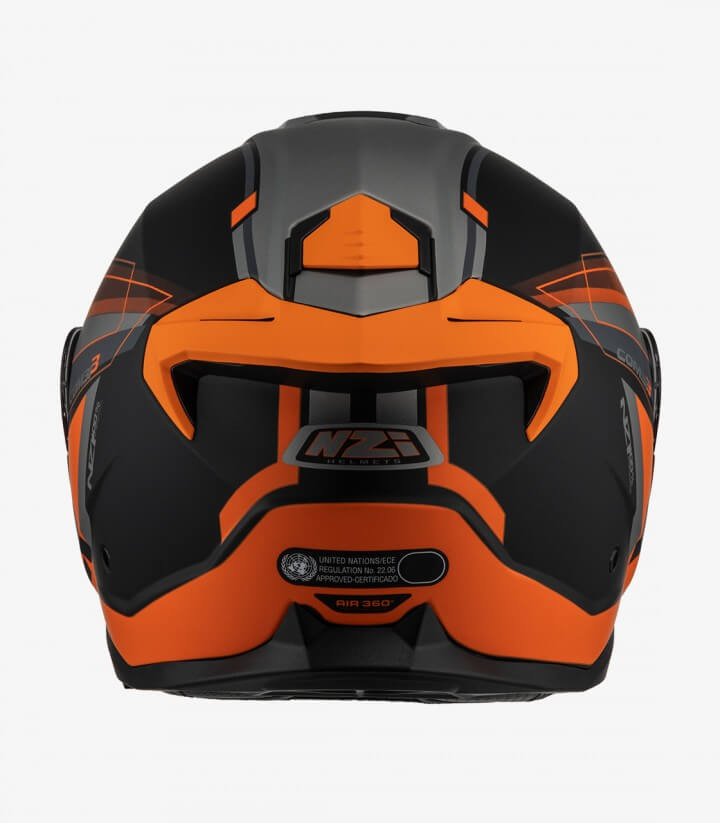 Klapphelm NZI Combi 3 Duo Daily Schwarz, Orange und Mattanthrazit