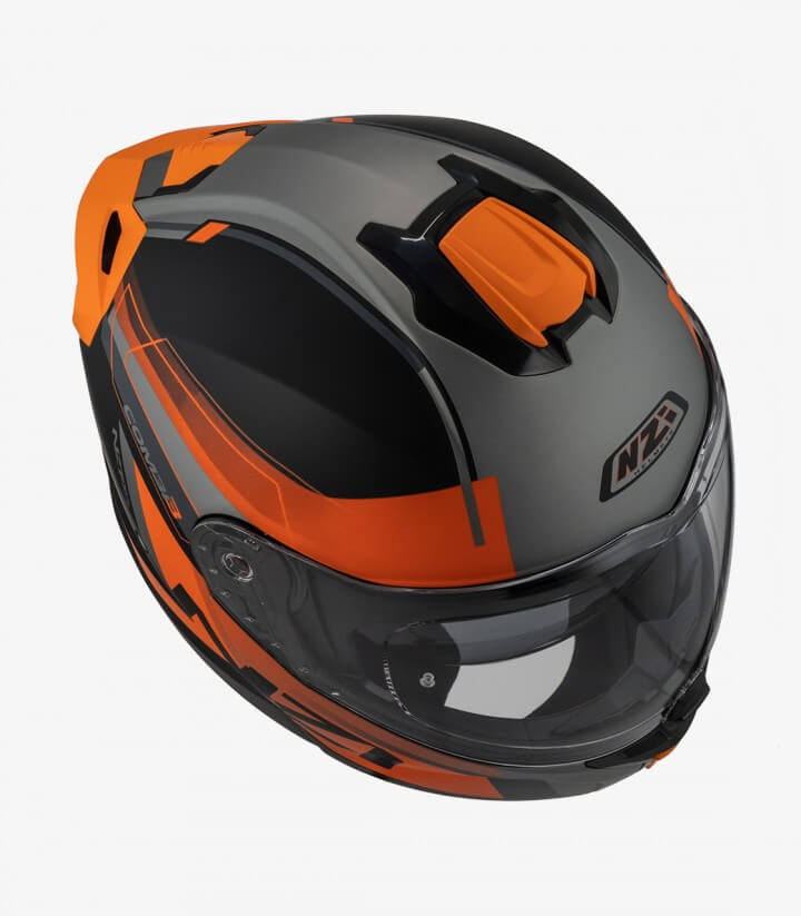 Klapphelm NZI Combi 3 Duo Daily Schwarz, Orange und Mattanthrazit