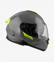 NZI Combi 3 Duo Solid Grey and Yellow Modular Helmet