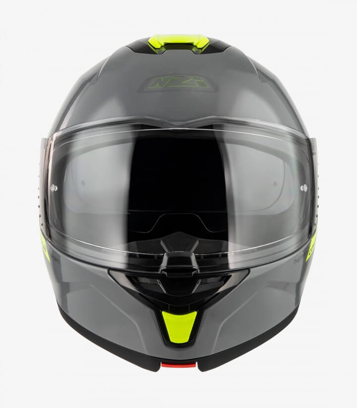 Casco Modular NZI Combi 3 Duo Solid Gris y Amarillo