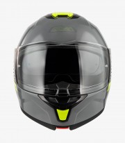 NZI Combi 3 Duo Solid Grey and Yellow Modular Helmet