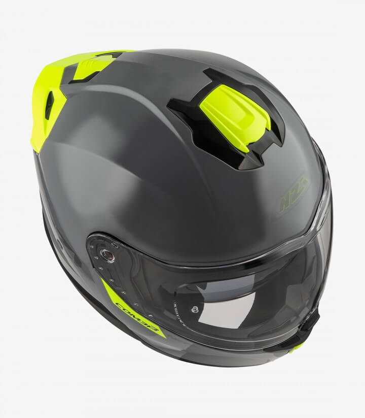 Klapphelm NZI Combi 3 Duo Solid Grau und Gelb