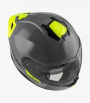 NZI Combi 3 Duo Solid Grey and Yellow Modular Helmet