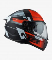 NZI Combi 3 Duo Metric Black, Red and White Matt Modular Helmet