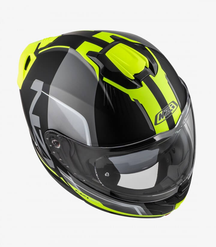 NZI Combi 3 Duo Orbe Black, Anthracite and Yellow Matt Modular Helmet