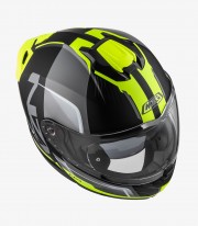 Casco Modular NZI Combi 3 Duo Orbe Negro, Antracita y Amarillo Mate