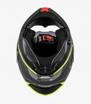 Casco Modular NZI Combi 3 Duo Orbe Negro, Antracita y Amarillo Mate