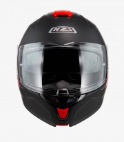 Casco Modular NZI Combi 3 Duo Solid Negro y Rojo Mate