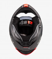 Casco Modular NZI Combi 3 Duo Solid Negro y Rojo Mate