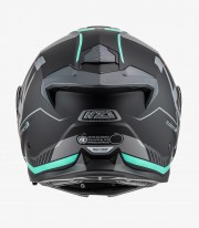 Casco Modular NZI Combi 3 Duo Orbe Negro, Antracita y Turquesa Mate
