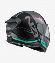 Casco Modular NZI Combi 3 Duo Orbe Negro, Antracita y Turquesa Mate