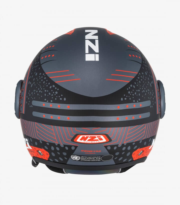 Jethelm NZI Ringway 2 Duo Antera Anthrazit und Rot matt