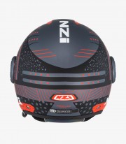 Casco Jet NZI Ringway 2 Duo Antera Antracita y rojo mate