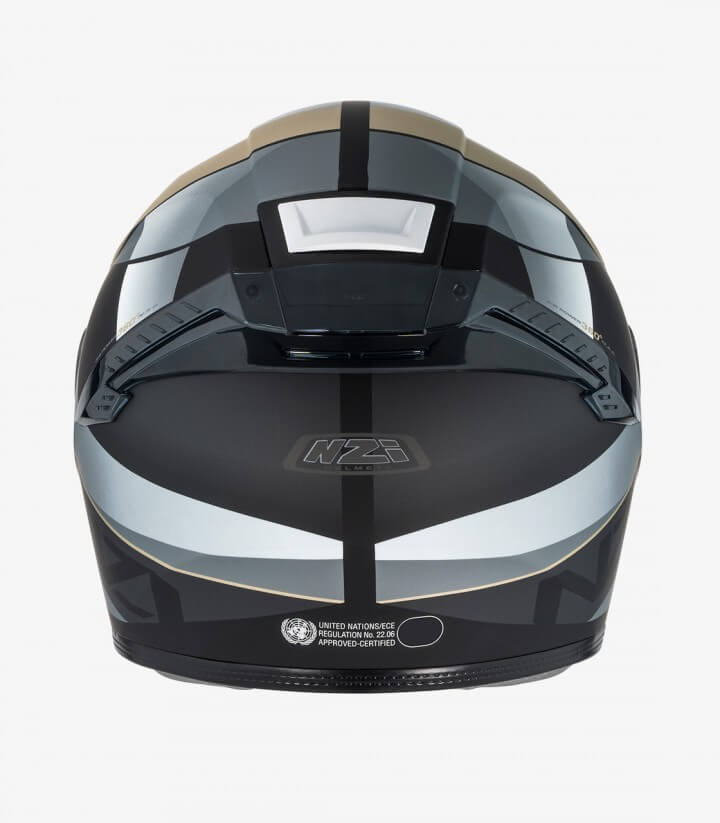 NZI Eurus 4 Stream Duo Vanguard Black, sand, and red Full Face Helmet