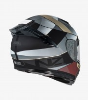 Casco Integral NZI Eurus 4 Stream Duo Vanguard Negro, arena y rojo
