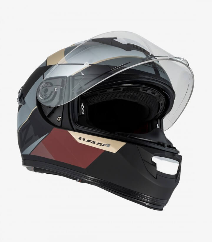 Integralhelm NZI Eurus 4 Stream Duo Vanguard Schwarz, Sand und Rot