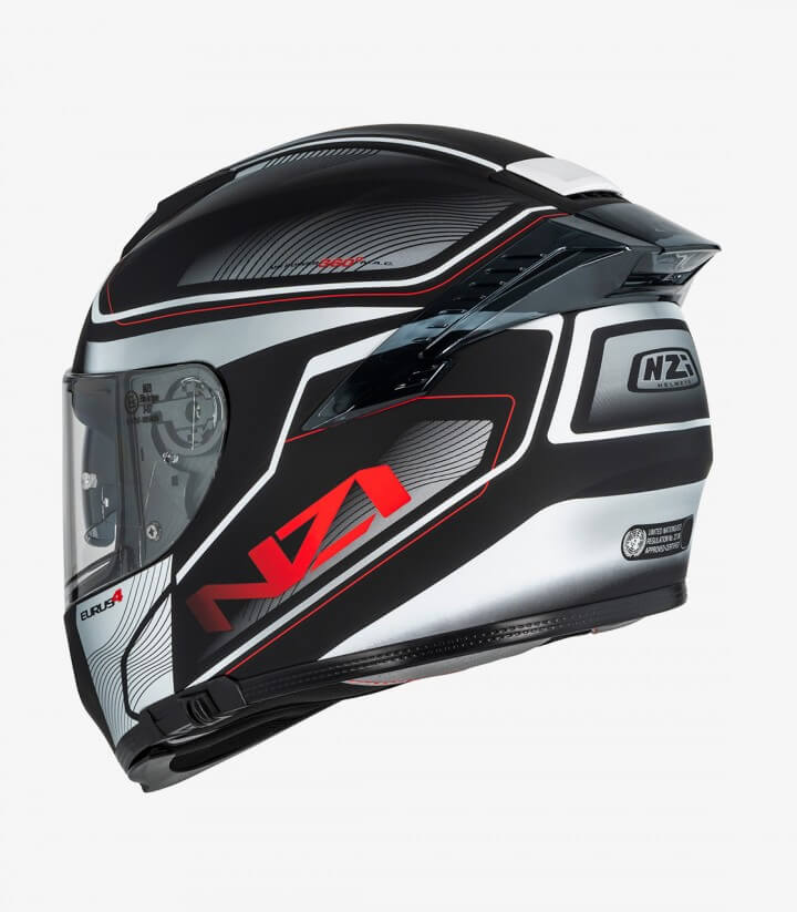 NZI Eurus 4 Stream Duo Charmant Black and white Full Face Helmet