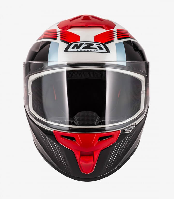 Casco Integral NZI Trendy 3 Stream Rapid Blanco, rojo y azul + visor tintado