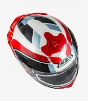 Casco Integral NZI Trendy 3 Stream Rapid Blanco, rojo y azul + visor tintado