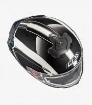Casco Integral NZI Trendy 3 Stream Elegance Blanco y negro + visor tintado