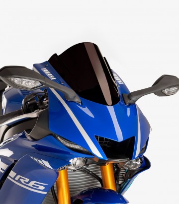 Windschild Puig Z-Racing Yamaha YZF-R6/Race (17-26), YZF-R7 (22-26) Schwarz 9723N