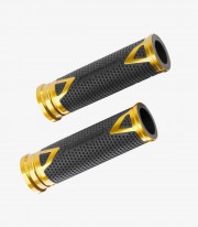 Golden Radikal motorcycle grips by Puig
