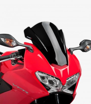 Windschild Puig Z-Racing Honda VFR800F (14-20) Schwarz 7598N