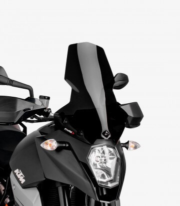 Windschild Puig Touring KTM 990 Supermoto T (09-12) Schwarz 6495N