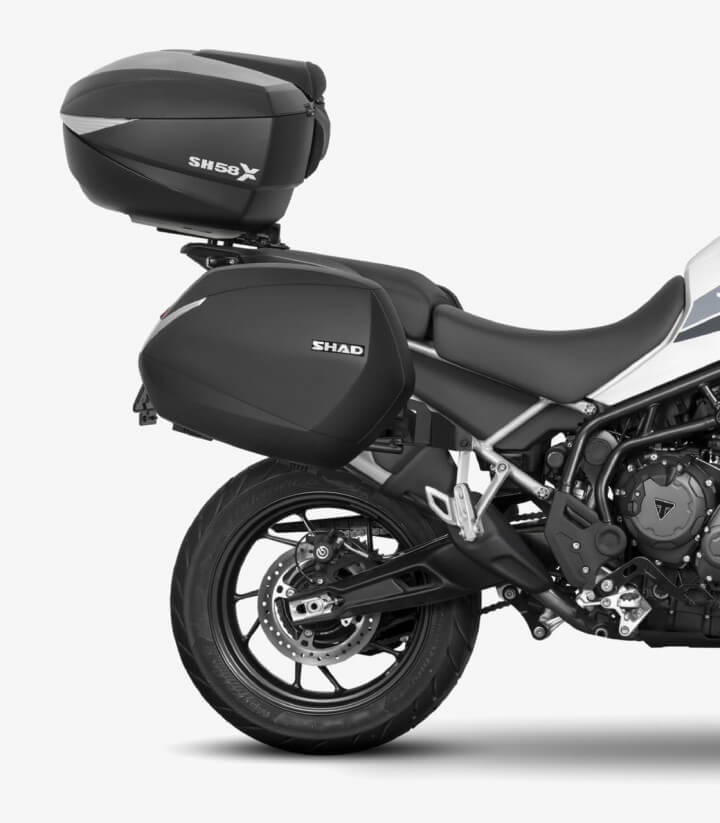 Soporte baúl SHAD T0TG90ST para Triumph Tiger 1200GT/Rally/Pro/Explorer (22-25), Tiger 850 Sport (21-25), Tiger 900/GT/Rally (20