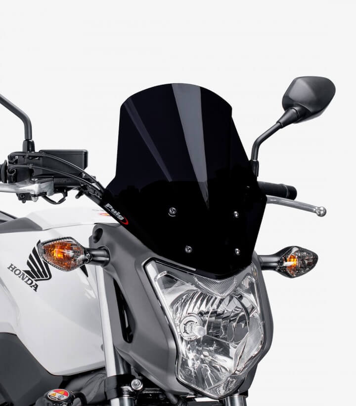 Windschild Puig Touring Honda NC700S (12-13), NC750S (14-20) Schwarz 5991N