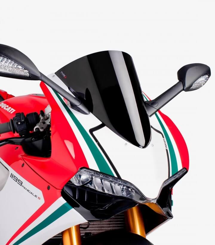 Windschild Puig R-Racer several Ducati models Schwarz 5990N