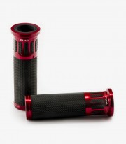 Red Racing motorcycle grips by Puig