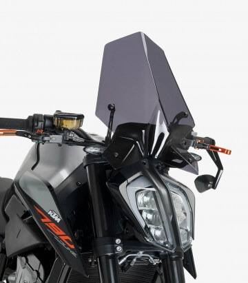 KTM 790 Duke (2018 - 2024), 890 Duke (2021 - 2023) Puig New Generation Sport Dark smoked Windshield 9668F