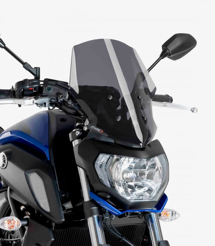 Cúpula Puig Naked New Generation Touring Yamaha MT-07 Ahumado oscuro 9667F
