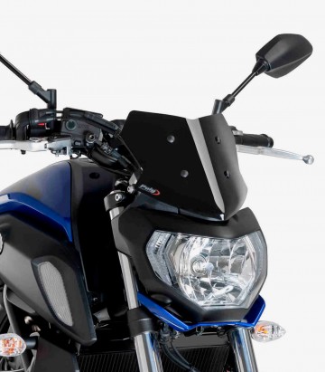 Yamaha MT-07 (2018 - 2020) Puig New Generation Sport Black Windshield 9666N