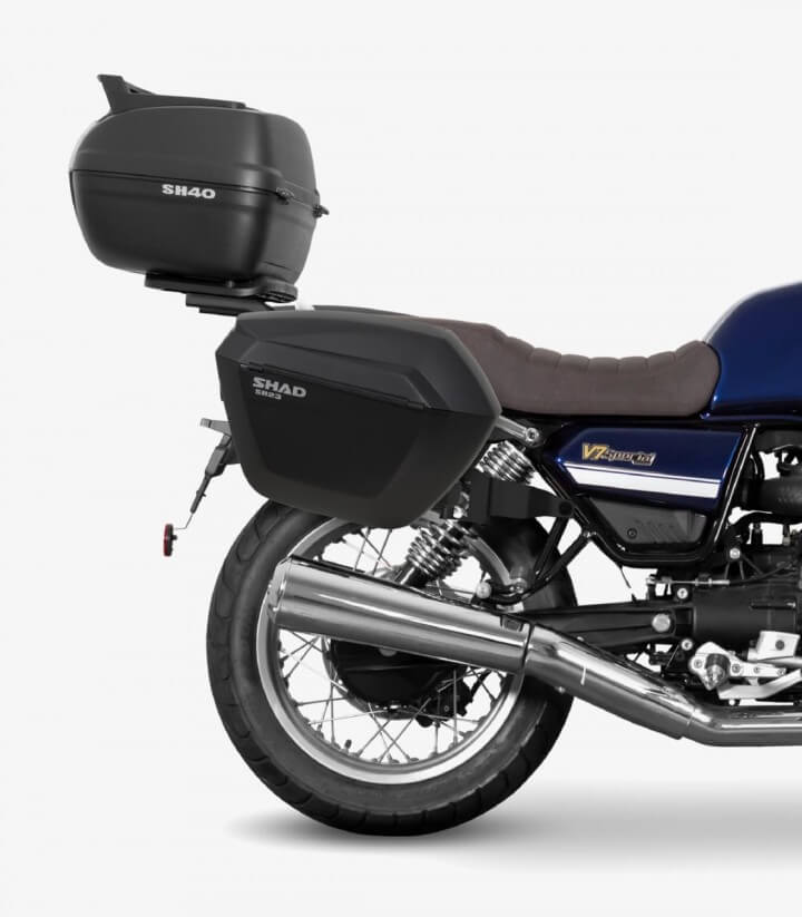 Soportes 3P maletas laterales SHAD M0V783IF para Moto Guzzi V7 Stone/Stone Corsa (23-25)