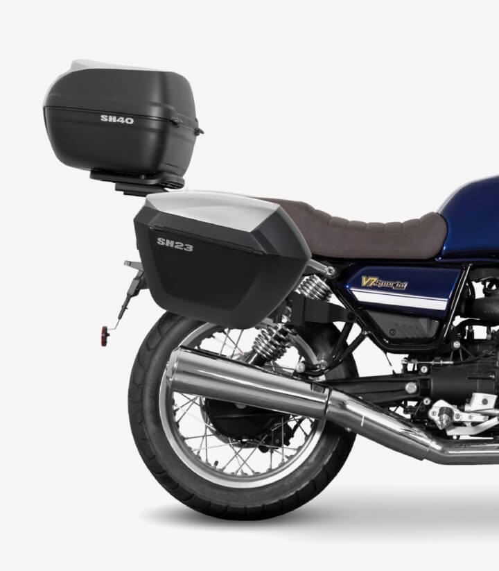 Soportes 3P maletas laterales SHAD M0V783IF para Moto Guzzi V7 Stone/Stone Corsa (23-25)