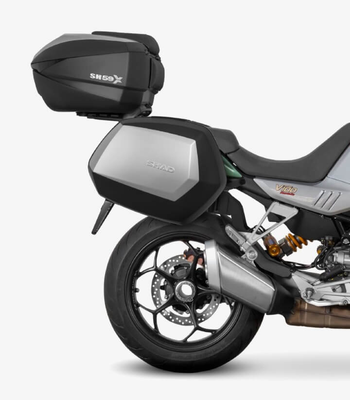 Soportes 3P maletas laterales SHAD M0VM13IF para Moto Guzzi V100 Mandello (22-25)