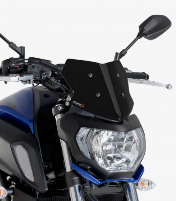 Windschild Puig New Generation Sport Yamaha MT-07 (18-20) Carbon-Optik 9666C