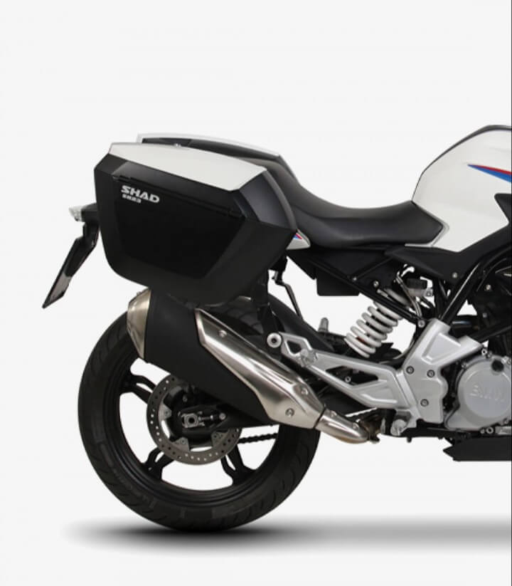 Soportes 3P maletas laterales SHAD W0G317IF para BMW G310GS (17-25), G310R (17-25)