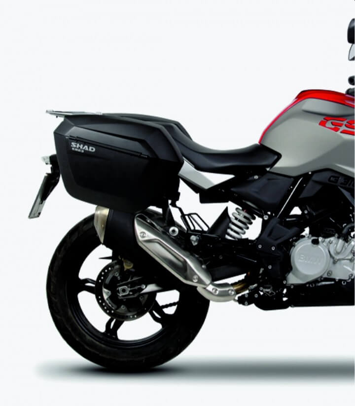 Soportes 3P maletas laterales SHAD W0G317IF para BMW G310GS (17-25), G310R (17-25)
