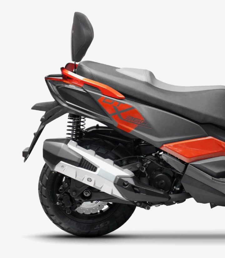 Rückenlehnen-Befestigungskit K0DT31RV SHAD für Kymco DTX 125/350/360 300/360 350 (21-26)
