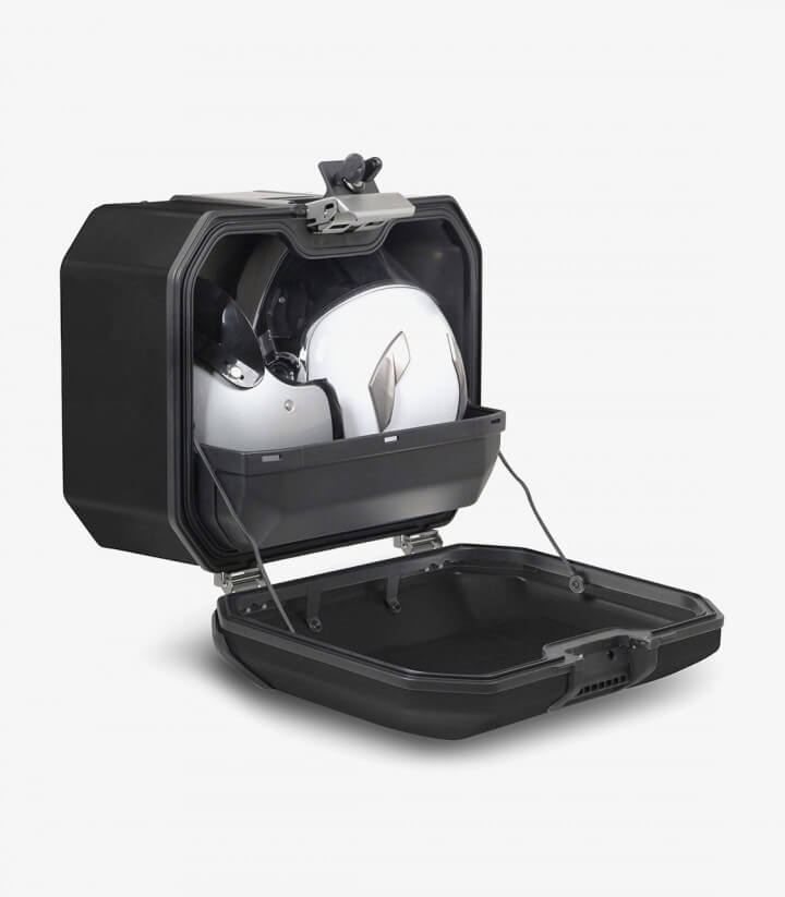 Maleta lateral Derecha SHAD TR47R Aluminio Black Edition Terra 47 Litros